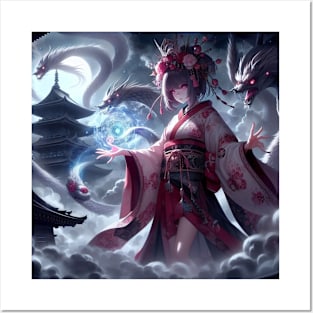 Power of a shaman miko Posters and Art